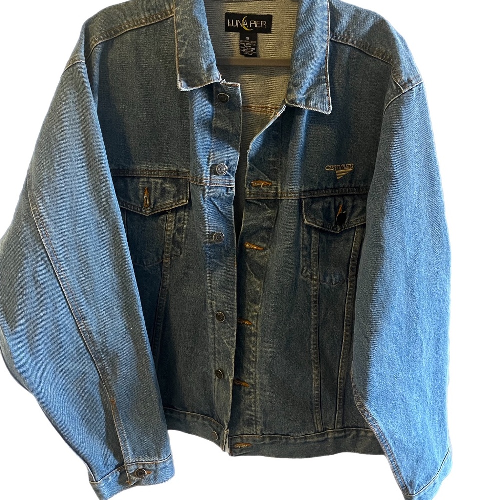Vintage light wash Denim classic jacket Luna Pier Men’s Jacket